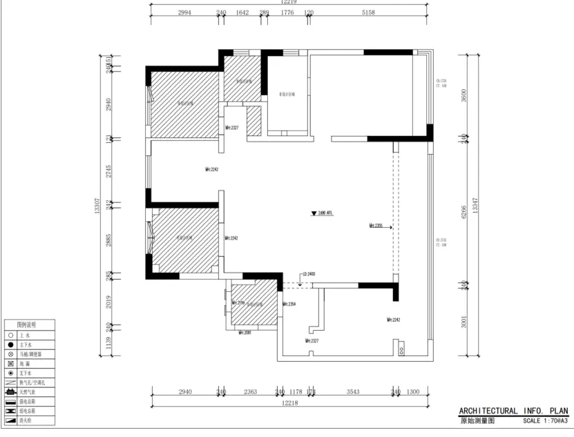 房屋原始测量户型图